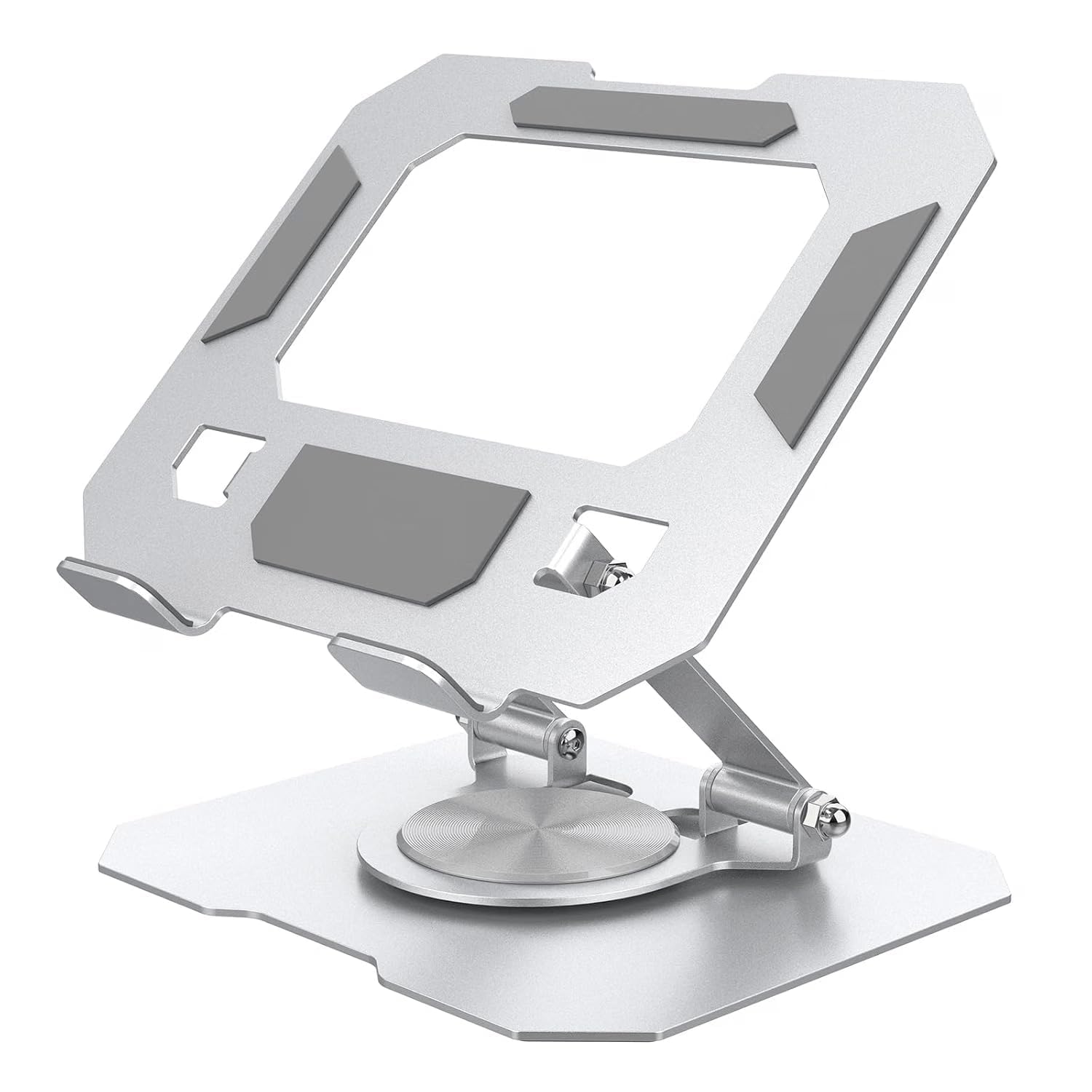 Fugetek Ergonomic Tablet Stand, 360° Rotatable Multi-Angle Desktop Mount | Compatible with 4-13 Inch Phone/Tablet, Super Stable Universal Tablet Holder Compatible with iPad, iPhone